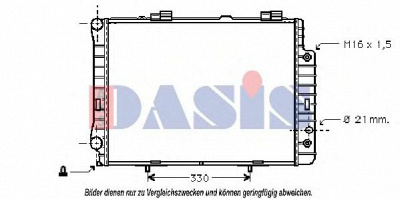 AKS DASIS 121090n -  Радиатор, охлаждение двигателя